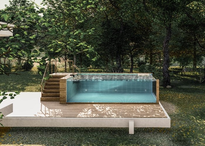  Shipping container swimming pool