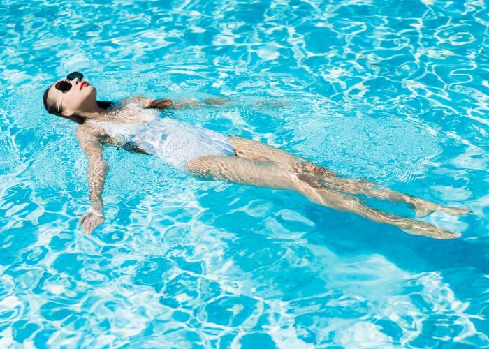 above-ground heated pool