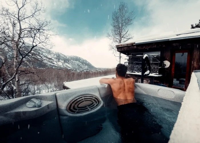 above-ground heated pool