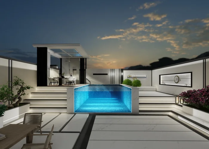 above-ground pool installation