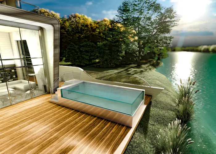 above-ground pool installation
