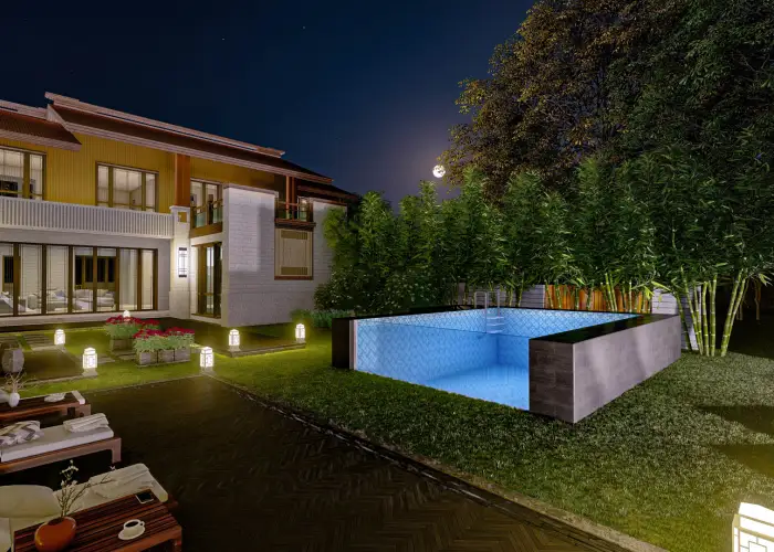 semi-inground metal pools