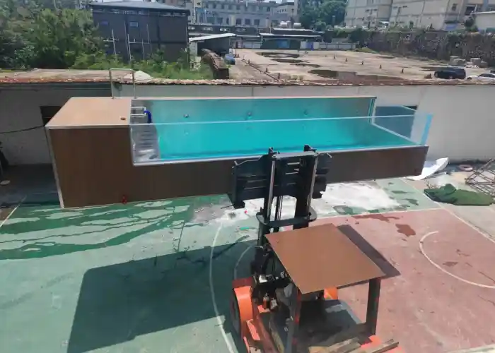 prefab pool installation