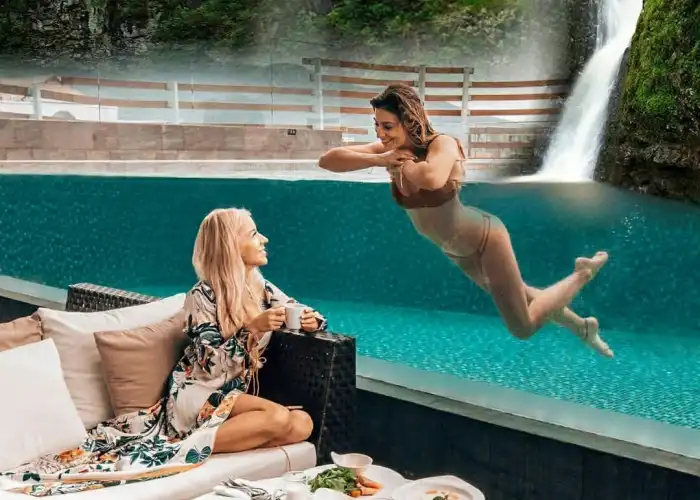Swimming pool windows