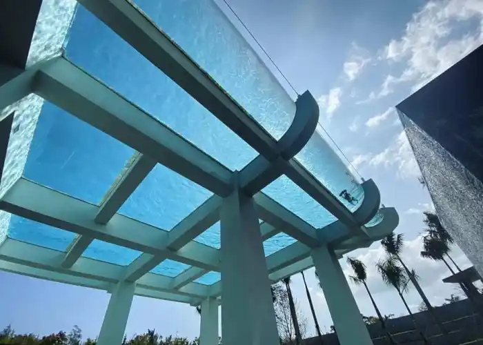 underwater glass for pools