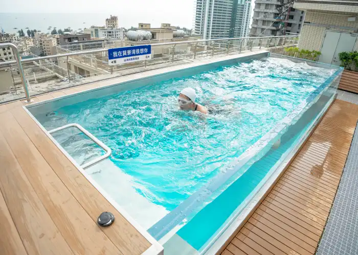 swimming pool counter-current system