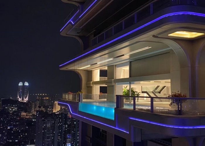Acrylic plexiglass Swimming Pool Di Jing Yuan Project